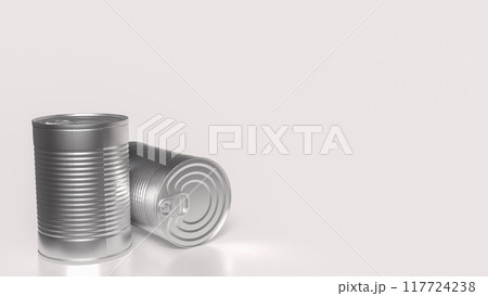 The Can metal for food or health concept 3d rendering. The Can metal for food or health concept 3d rendering. 117724238
