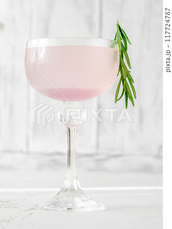 Purple Sunset Cocktail 117724787