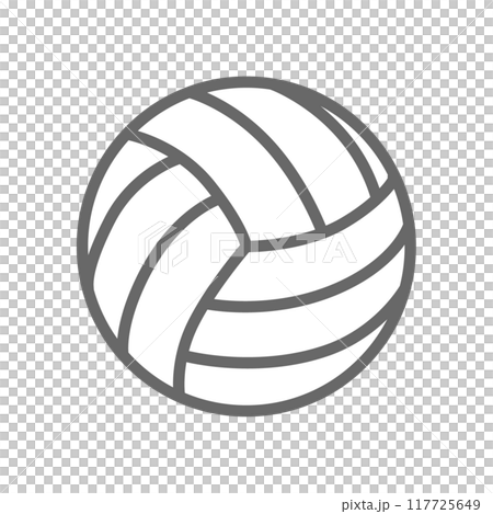 Volleyball line drawing illustration 117725649