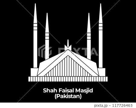 shah faisal mosque masjid holy sacred building prayer place historical islam architecture landmark capital pakistan design icon 117726463