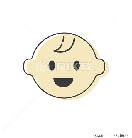 Baby face expressions icon 117726628