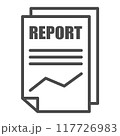 report document icon, editable stroke, pixel perfect 117726983