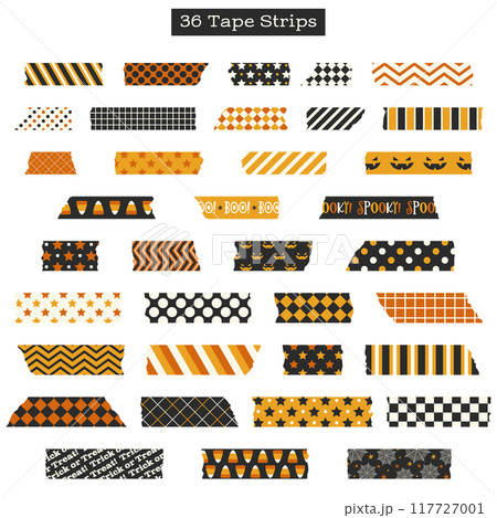 ハロウィン向けちぎったマスキングテープのセット ハロウィン向けちぎったマスキングテープのセット 117727001