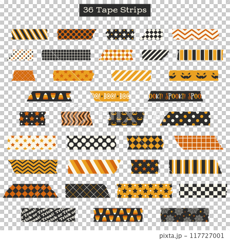 ハロウィン向けちぎったマスキングテープのセット ハロウィン向けちぎったマスキングテープのセット 117727001