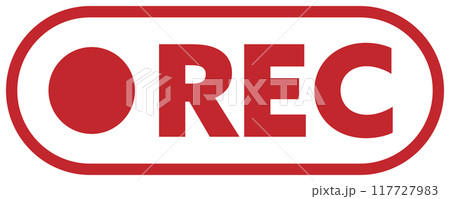 RECのアイコン 赤 117727983