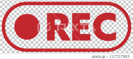 RECのアイコン 赤 117727983