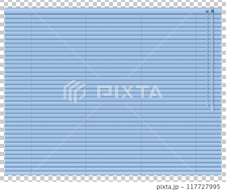 Closed blinds light blue 117727995