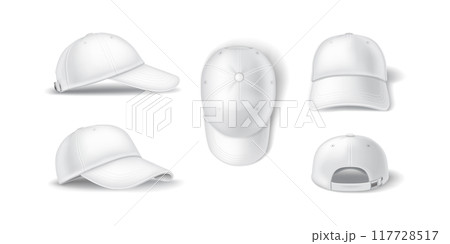 Logo baseball cap perspectives realistic vector items 117728517