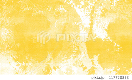 Abstract yellow watercolor background.Hand painted watercolor. vector 117728858