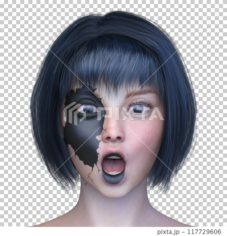 Close-up of a woman's face 117729606