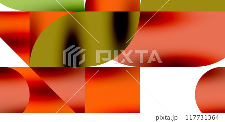 Shadow effect shiny circles and round triangles geometric modern art. Vector Illustration For Wallpaper, Banner, Background, Card, Book Illustration, landing page Shadow effect shiny circles and round triangles geometric modern art. Vector Illustration For Wallpaper, Banner, Background, Card, Book Illustration, landing page 117731364