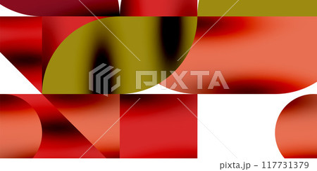 Shadow effect shiny circles and round triangles geometric modern art. Vector Illustration For Wallpaper, Banner, Background, Card, Book Illustration, landing page Shadow effect shiny circles and round triangles geometric modern art. Vector Illustration For Wallpaper, Banner, Background, Card, Book Illustration, landing page 117731379