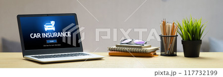 car insurance online website on computer screen for insure snugly 117732199