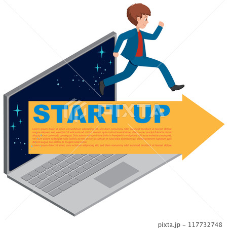Business Startup Concept Illustration 117732748