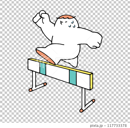 People who overcome hurdles 117733378