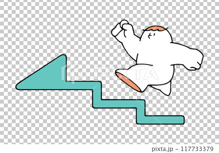 爬箭頭樓梯的人 117733379