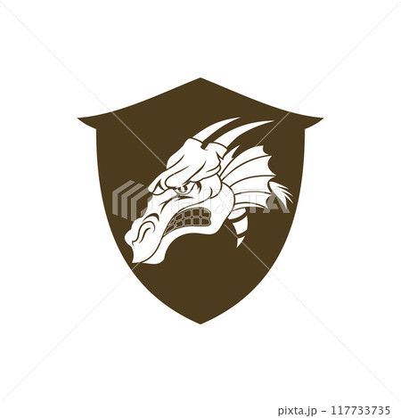 Dragon vector icon illustration 117733735