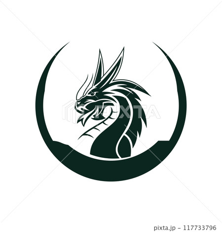 Dragon vector icon illustration 117733796