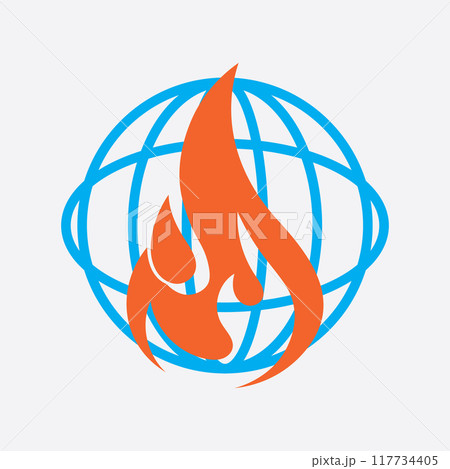 geothermal source logo illustration 117734405