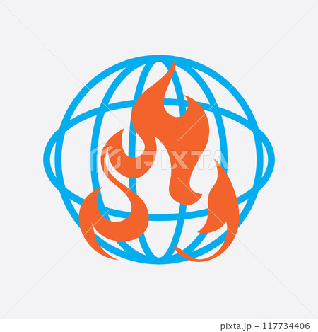 geothermal source logo illustration 117734406