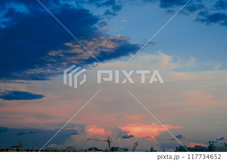 葛西臨海公園から見える夕焼け空 葛西臨海公園から見える夕焼け空 117734652