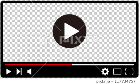 動画風フレーム 動画風フレーム 117734757