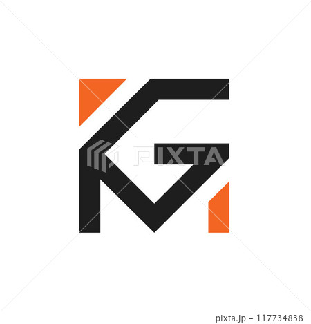 KGM letter square icon logo vector concept design for banding identity web 117734838