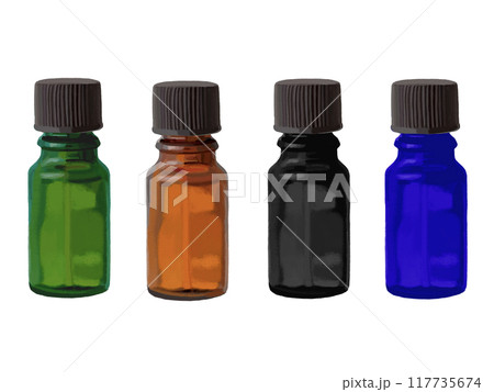 遮光瓶（4色）ラベルなし 117735674