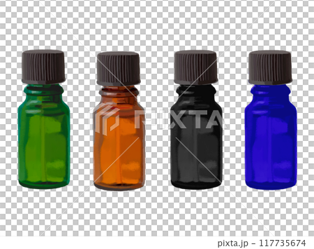 遮光瓶（4色）ラベルなし 117735674