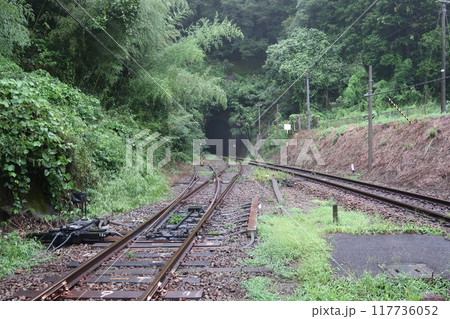 仁保駅からみた木戸山トンネル 仁保駅からみた木戸山トンネル 117736052