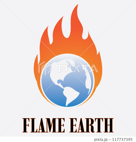 Flame logo design template illustration. 117737395