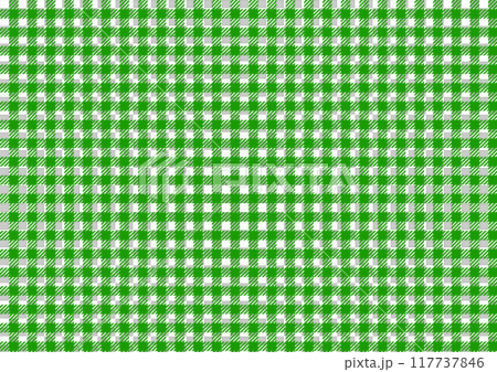 緑色のシェパードチェックの背景素材（太め） 117737846