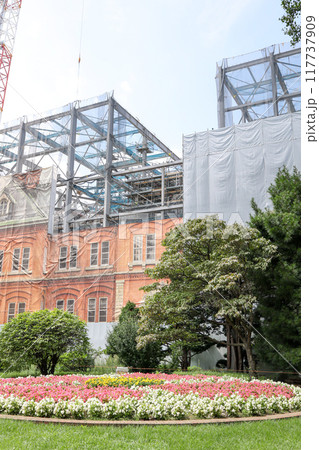 道庁,赤レンガ,補修工事,赤レンガ,歴史的建造物,名所,札幌市,建物,修繕,レンガ,観光地,重要文化 117737909