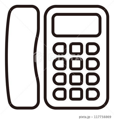 固定電話のアイコン 117738869