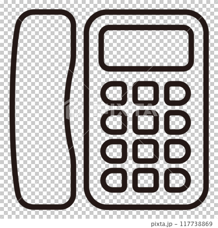 固定電話のアイコン 117738869