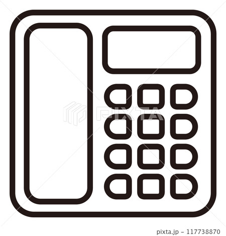 固定電話のアイコン 固定電話のアイコン 117738870