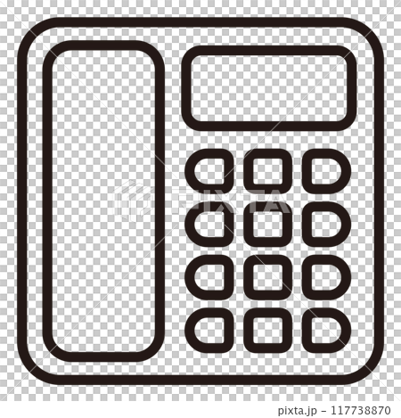 固定電話のアイコン 固定電話のアイコン 117738870