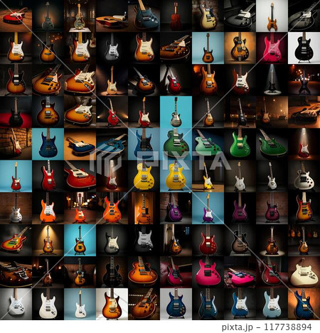 【AI生成】ギター画像100選(エレクトリック編)56887 【AI生成】ギター画像100選(エレクトリック編)56887 117738894
