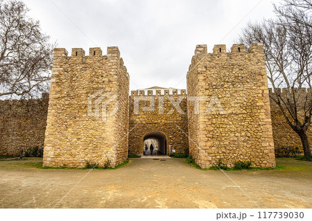 The entrance arch of the Governors Castle, Castelo dos Governadores in Lagos, Algarve, Portugal. The entrance arch of the Governors Castle, Castelo dos Governadores in Lagos, Algarve, Portugal. 117739030