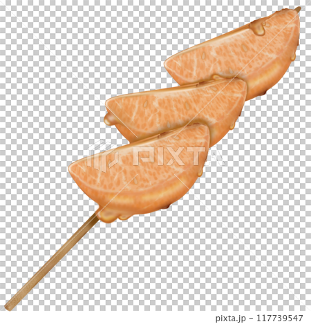 Orange tanghulu candied coating syrup of Chinese snacks fruits,Sweet dessert skewer hand drawn illustrations,Sweet Tang hulu snacks set Orange tanghulu candied coating syrup of Chinese snacks fruits,Sweet dessert skewer hand drawn illustrations,Sweet Tang hulu snacks set 117739547