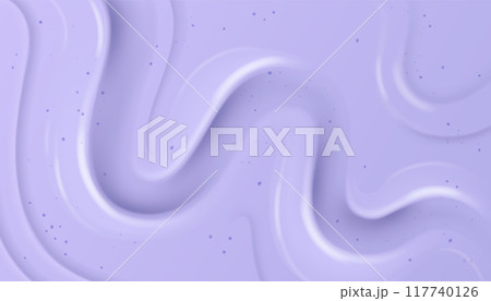 Purple yogurt or soft ice cream surface texture 117740126