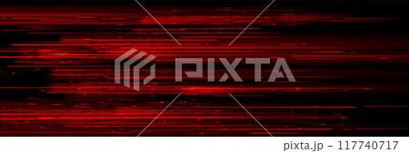 Red speed light horizontal straight lineのイラスト素材 [117740717] - PIXTA