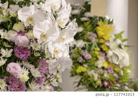 お葬式イメージ（供花） 117741013