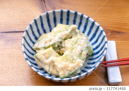 瓜の味噌ヨーグルト和え 瓜の味噌ヨーグルト和え 117741488