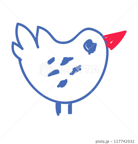 Bird as Kids Doodle Simple Hand Drawn Element Vector Illustration Bird as Kids Doodle Simple Hand Drawn Element Vector Illustration 117742032