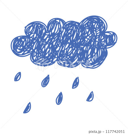 Cloud as Kids Doodle Simple Hand Drawn Element Vector Illustration Cloud as Kids Doodle Simple Hand Drawn Element Vector Illustration 117742051
