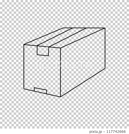 A box is shown in a white background 117742666