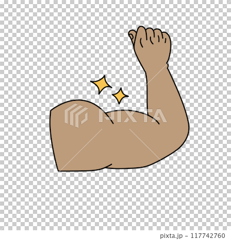 A cartoon arm with a star on it 117742760
