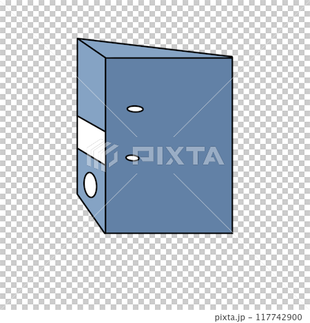 A blue box with a white circle on it A blue box with a white circle on it 117742900