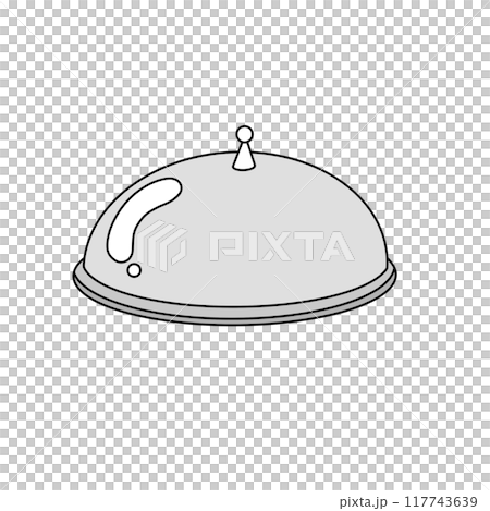 A silver tray with a lid on it 117743639